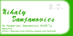 mihaly damjanovics business card